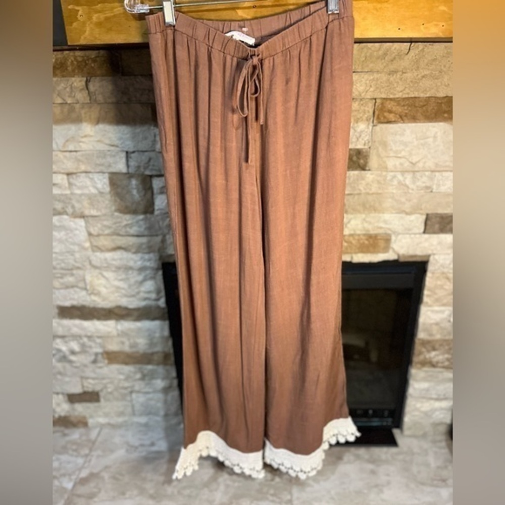 Alter’d State Wide Leg pants with embroidered bottom - Picture 5 of 7
